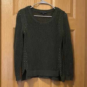 Rock & Republic Olive Studded Sweater